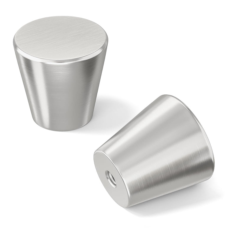 homdiy 15 Pack Brushed Nickel Cabinet Knobs Silver Dresser Knobs Small Drawer Pulls Round Kitchen Cabinet Hardware