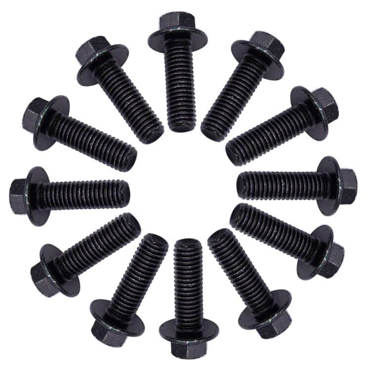 Exhaust Manifold Bolts, Manifold Header Bolts for GM LS1 LS3 LS2 LSX LT series engines Replaces ICT Billet 551696 12 PCS