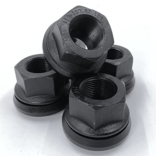 Haltec 6 Pieces of Two Piece 6mm Sleeve Flanged M22x1.5 Wheel Nuts 33mm Hex Unimount Hub Pilot for Commercial Semi Trucks. GL-2906