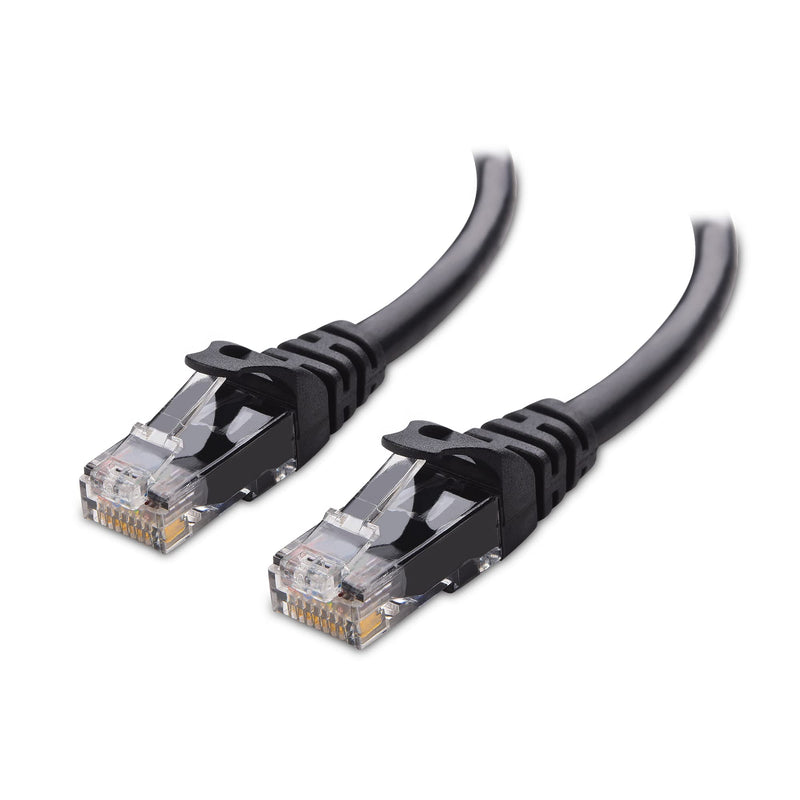 Cable Matters 10Gbps Snagless Short Cat 6 Ethernet Cable 3 ft (Cat 6 Cable, Cat6 Cable, Internet Cable, Network Cable) in Black