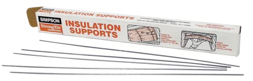 Simpson Strong-Tie IS16-R Insulation Support - 15-1/2 in. Length, for 16-in. On-Center Spacing, Durable & Flexible 14-Gauge Carbon Steel Spring Wire (100-Qty) (Pack of 8)