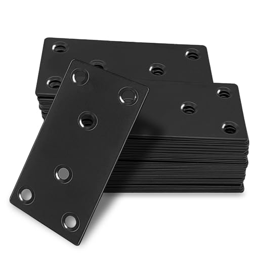 35‑Pack Flat Metal Brackets, 3.12" 304 Stainless Steel Brackets 35PCS-3.15'' Flat Plates