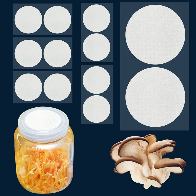 Biomed Solutions 12 x White Synthetic Filter Paper Stickers 90mm 0.3μm PTFE