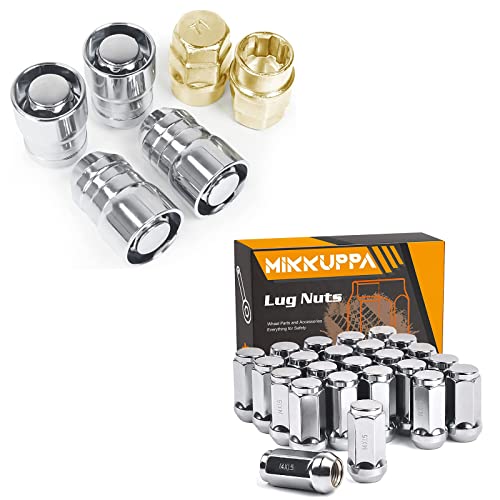MIKKUPPA M14x1.5 Lug Nuts and 14x1.5 Wheel Locking Lug Nuts