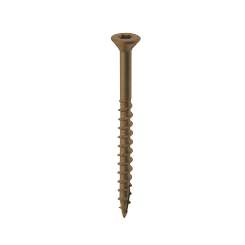 Nuvo Iron Deck Screws Box #8 x 2-400 Count, Brown Box #8 x 2" - 400 count