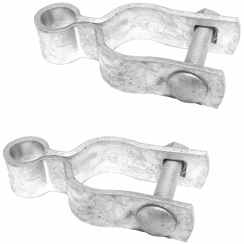 1-3/8" Chain Link Fence Gate Frame Hinge - Use for 1-3/8" Outside Diameter Post/Pipe - Galvanized Chain Link Post Gate Frame Hinge - Nut/Bolt Included for Hinge (2 Pak) 1-3/8" - 2 Pack