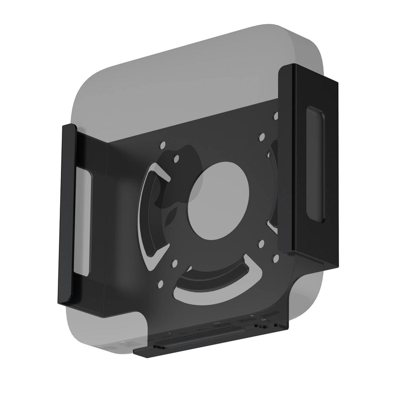 IFCASE Mac Mini M2 Mount, Heat Dissipation Design Anti-Scratch Behind Monitor, Under Desk, Wall Mount Stand for Mac Mini 2011 to 2023 M2 Pro, Compatible with VESA Hole (Black) Black