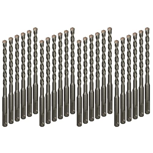 24-Pack 3/16 Inch x 6 Inch SDS Plus Rotary Hammer Drill Bits Set, Carbide Tipped for Brick, Masonry, Stone and Concrete (3/16" x 4" x 6") 1 3/16"x6"