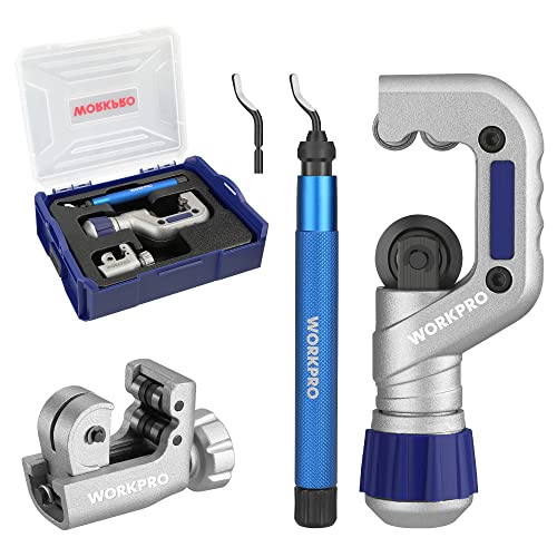 WORKPRO 3-Piece Tubing Cutter Set, 1/8"-1-1/4" Cutting Capacity
