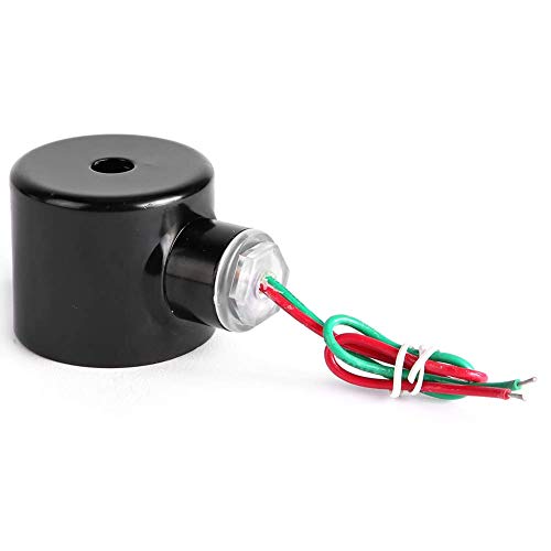 Solenoid Valve Coil AC 220V Normally Closed Copper Coil Internal Thread Direct Motion Accessories Black 2W Industrial Valve