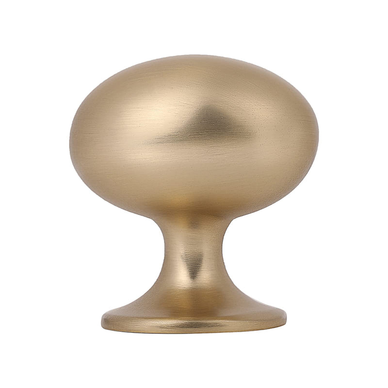 HARPOON Cabinet Hardware Knobs Round Furniture Mushroom Knob - 1.4 Inch 10 Pack Champagne Gold 1.4 Inch - 10 Pack