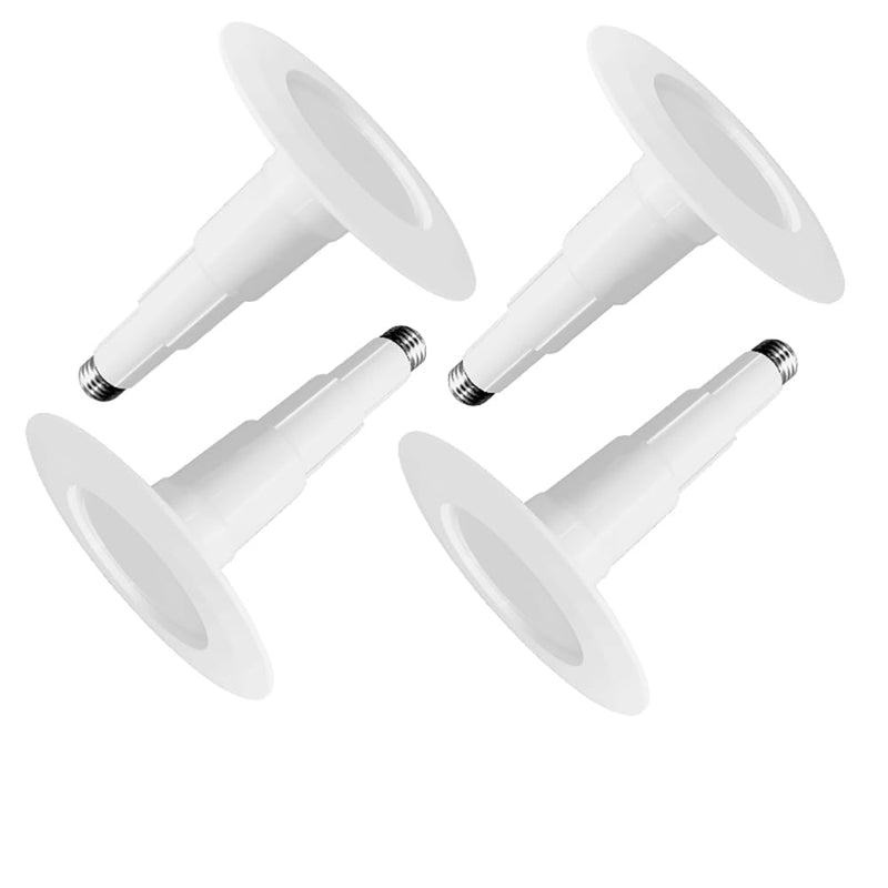 Jolux 4 Inch LED Can Lights Adjustable Recessed Retrofit Downlight, 8.5W=40W, 3000K Warm White, 500LM, Dimmable,ETL Damp Rated Replacement Recessed Lighting Install, Bevel Trim, E26 Base,4-Pack… 3000k( Warm White) 4 Inch 4- Pack