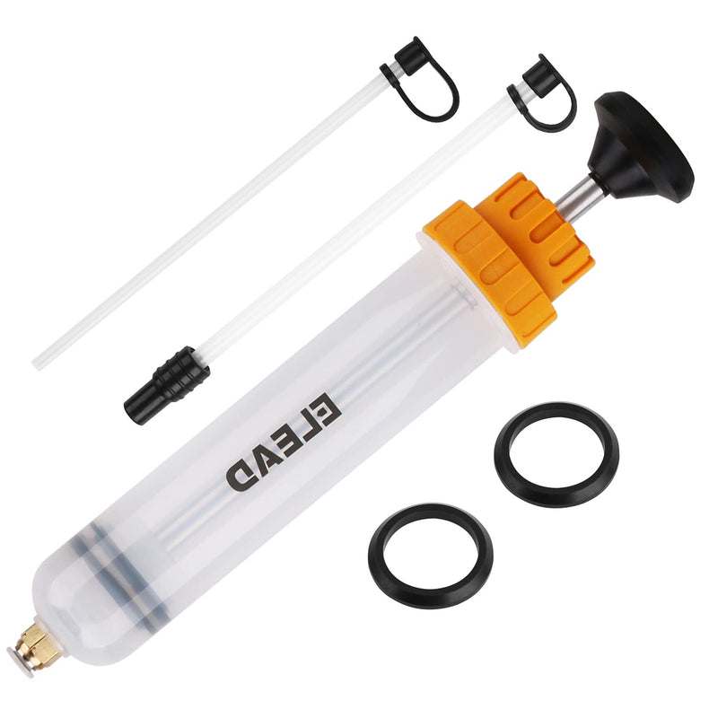 ELEAD 200CC Siphon Pump, Oil Extractor Pump, Oil Pump, Transfer Pump, Fluid Extractor, Fluid Syringe Extractor, Car Vacuum Fuel Transfer, Siphon Pump for Gasoline Hand Cleaner for auto Mechanics 200CC Oil Pump