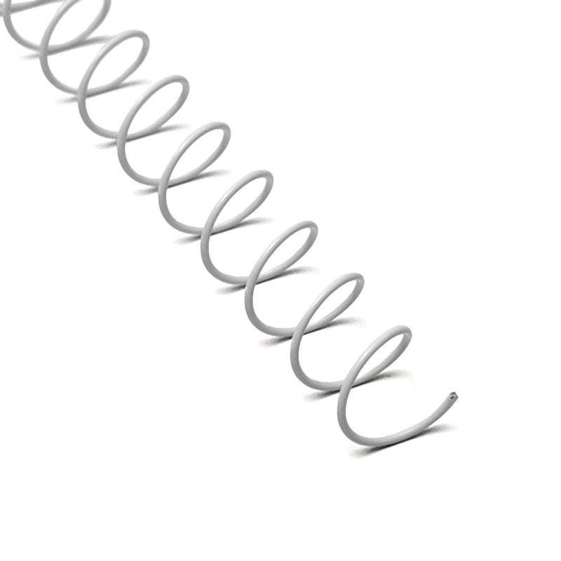 Rayson 7.9mm Spiral Wire Coil for Binding, 4:1 Pitch, 48-Loops, 5/16" Coils Metal Comb Binding 40 Sheet Capacity, White Color & Pack of 100 5/16 inch (40 Sheet Capacity)
