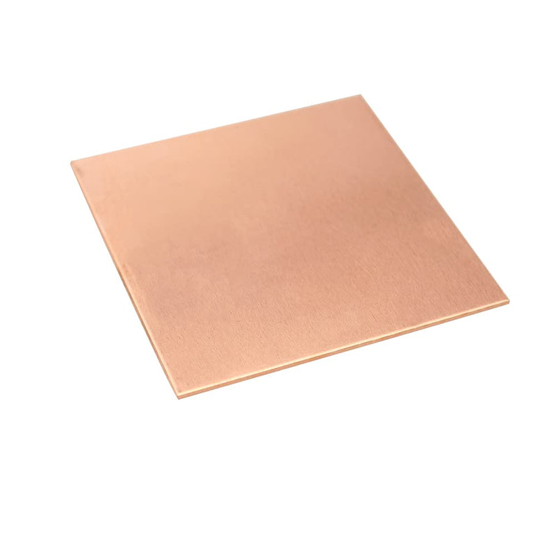14 Gauge 99.9% Pure Copper Sheet, 1 Pcs (0.06" x 7.9" x 7.9") Copper Plates Brass Plates for Jewelry, Crafts, Repairs, Electrical 14Ga 8" × 8", 1 Pcs