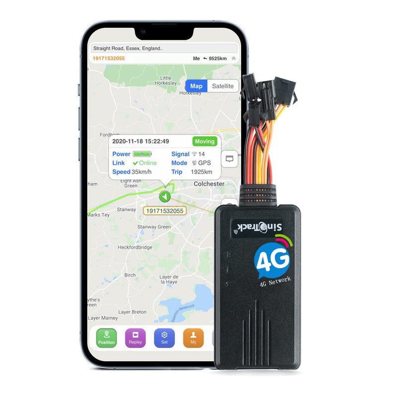 SinoTrack GPS Tracker for Vehicles ST-906L 4G GPS Tracker Anti-Theft Locator Real-Time Hidden Location Device for Car Motorcycle Truck Taxi with No Monthly Fee Tracking System