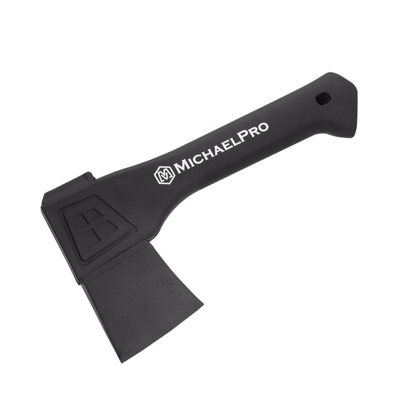 MichaelPro MP004009 9-Inch Camping Hatchet with Weather-Resistant and Shock Absorbing Fiberglass Handle, Protective Carrying Sheath Included
