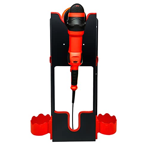 Polishing Buffer Holder Wall Mount, Rotary Polisher Storage Rack 19.3x6.7x3.74 inch