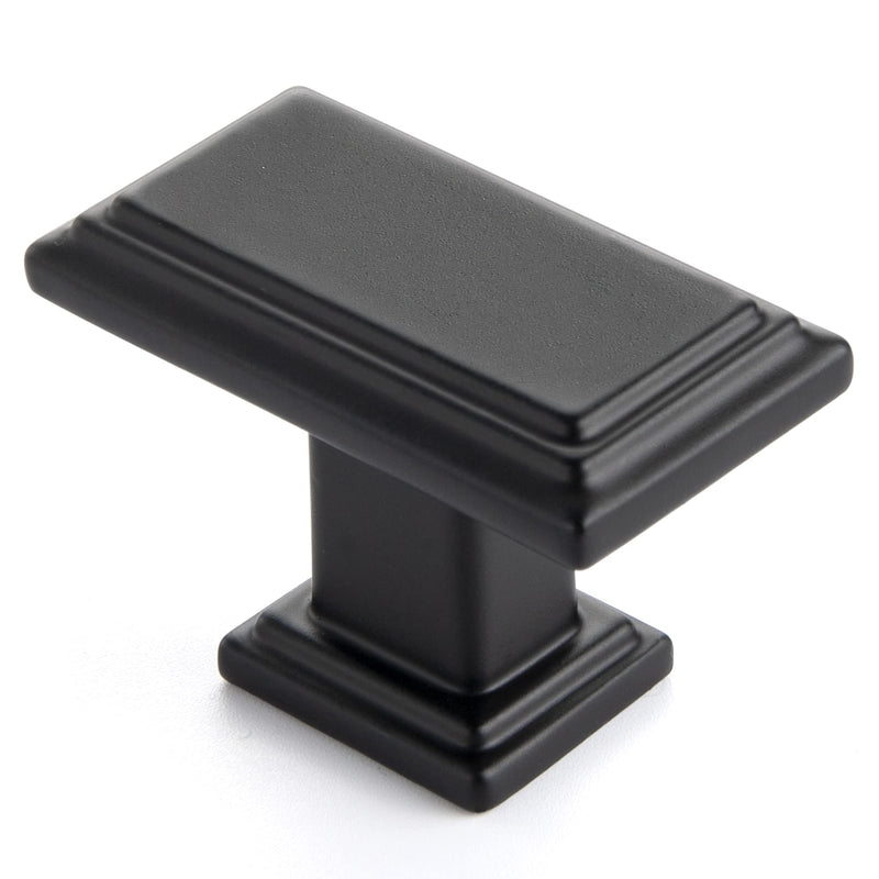 Ravinte Cabinet Knobs Rectangular Kitchen Drawer Knobs for Cabinets and Dresser (Matte Black, 15 Pack) Matte Black