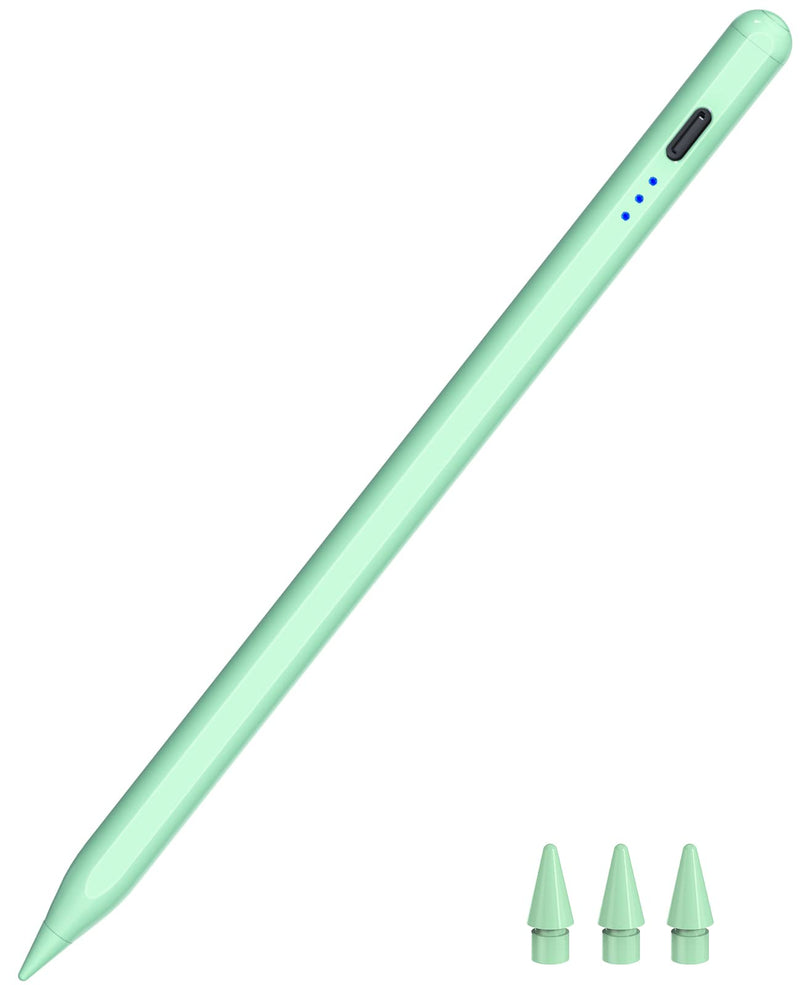 Pen for iPad 2018-2024, HATOKU 15 Mins Quick Charging Pencil 2nd Generation with Tilt & Palm Rejection Compatible with iPad Air 3/4/5/M2, iPad Mini 5/6, iPad 6/7/8/9/10, iPad Pro 11"/12.9"/M4 (Green) Green