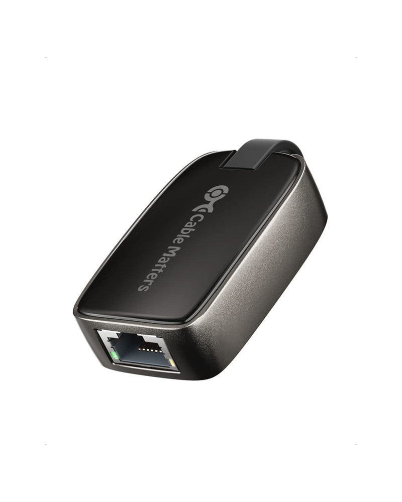 Cable Matters USB C to Ethernet Adapter Gigabit, Compact 1000Mbps / 1Gbps Thunderbolt 4 to RJ45 Ethernet Adapter - Thunderbolt 4, USB4 Compatible for MacBook Pro, iPhone, iPad Pro, XPS