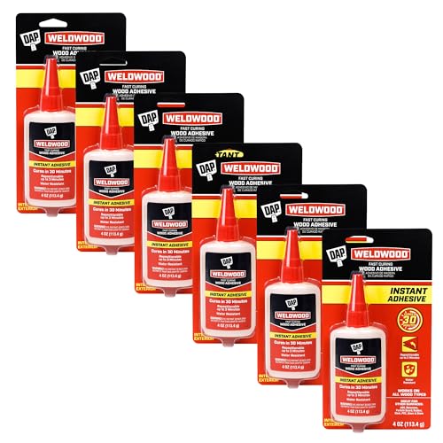 DAP 7079800131 RapidFuse Wood Adhesive, 4-oz. - Quantity 6