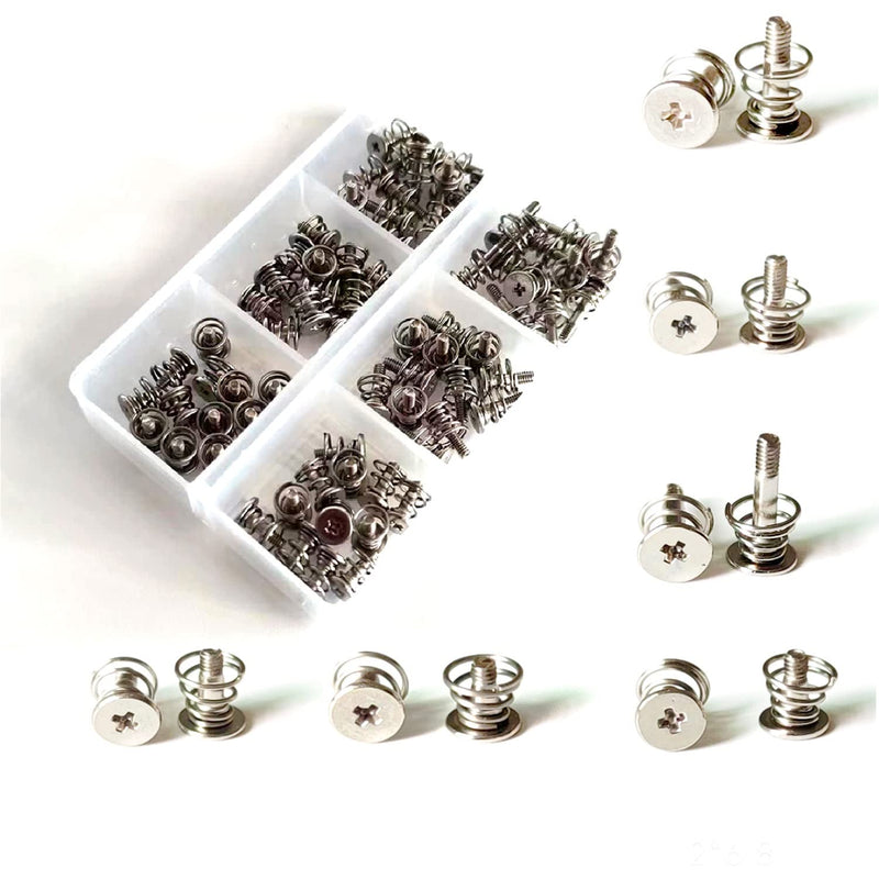 Easycargo 72pcs M2 Graphic Card Heatsink Screw Mounting Kit, GPU Spring Screws, Graphics Card Back Plate Heatsink Screws Heat Sinks Fastener