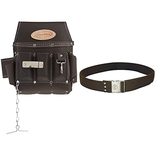 McGuire-Nicholas 526-CC Brown Professional Electrician'S Pouch, oil tanned leather Pouch + Tool Belt