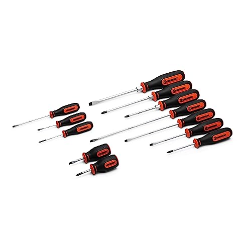 Crescent 12 Pc. Dual Material Screwdriver Set with Phillips and Slotted Screwdrivers - CSDS12PCSET