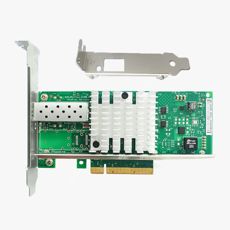 10G PCIE x8/x16 Ethernet Network Adapter Compatible Intel X520-DA1 82599EN Chip,Single SFP+ Port LAN Card NIC Server Support Windows Server/Windows/Linux/Vmware ESXI X520-1*SFP+ Port