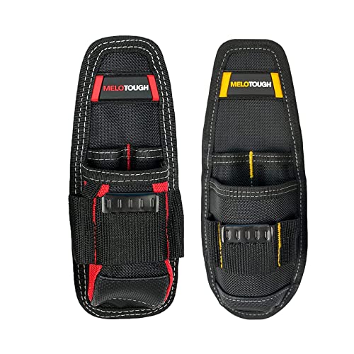 MELOTOUGH Small Technician's Pouch,Small Tool Holder Min Electrical Tool Holder with Yellow and Red Color