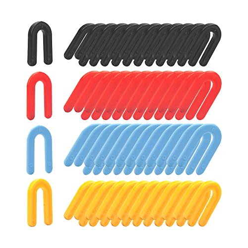 400PCS Plastic Shims, Horseshoe Shims, U Shaped Tile Spacers 1/16", 1/8", 3/16", 1/4" 400