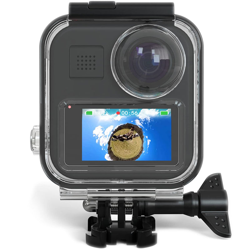 FitStill Waterproof Case for Go Pro Max Action Camera,Underwater Diving Protective Shell Housing 45M/147FT with Touchscreen Bracket Camera Accessories max_case