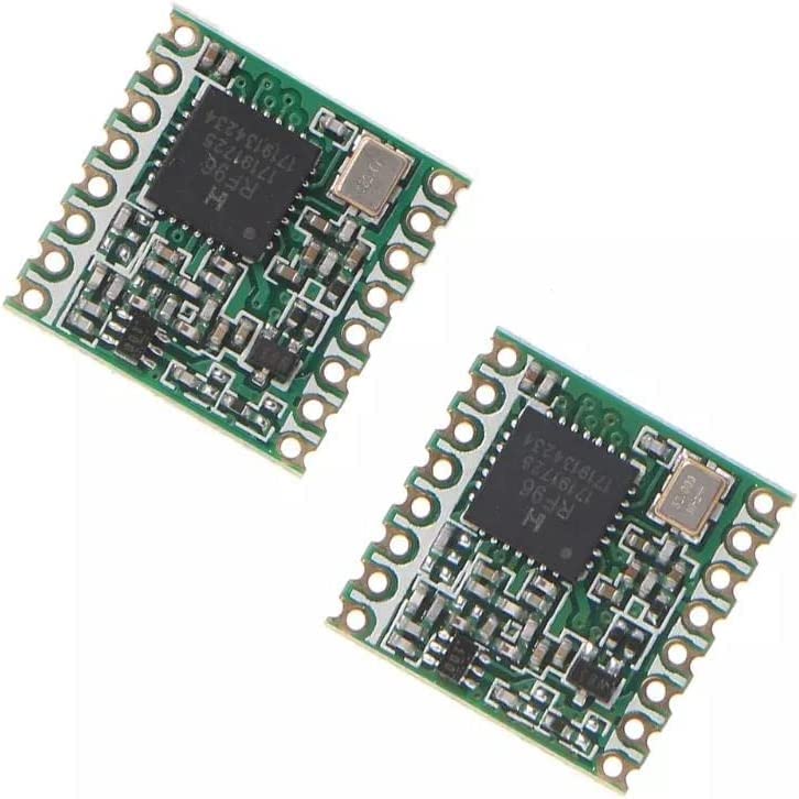 HopeRF Original sx1276 Based RF Module, LoRa1276 RFM95W 915Mhz Lora Ultra Long Range Transceiver (RFM95W (915MHz) * 2 PCS) RFM95W (915MHz) * 2 PCS