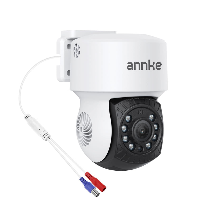 ANNKE 1080P 2MP AHD CCTV Home Surveillance Dome PT Wired Camera with 350° pan and 90° tilt, 100ft IR Night Vision, IP65 Weatherproof Security Add–On Cam for Outdoor Use, Wide Compatibility - APT200