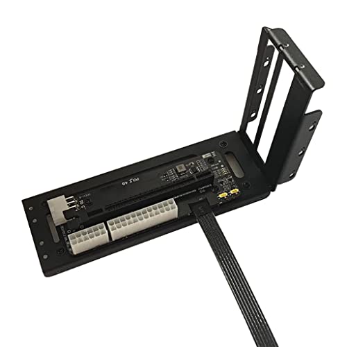 JMT R43SG GEN4 M.2 M-Key to PCIE X16 4.0 External Graphics Card Stand Bracket Compatible with NVME SSD NUC Host Expansion Card Graphics Dock (50cm) 50cm