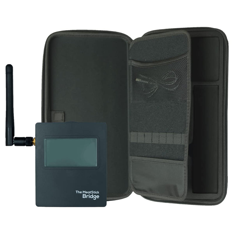 WiFi Travel Pack | WiFi Bridge + Carrying Case Pro | Unlimited Wireless Range Device and Portable Protector for All MeatStick Wireless Meat Thermometers WiFi Travel Pack