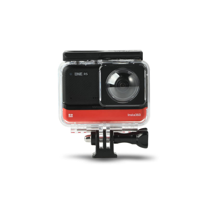 Dual Lens Panoramic Waterproof Shell for Insta360 ONE RS 360° Lens Edition, Underwater Diving Protective Housing 30M/98FT with Mounting Bracket Accessories