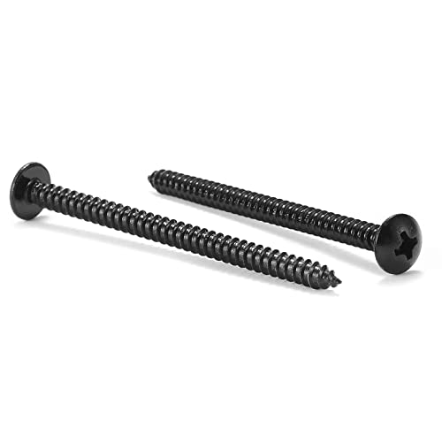 #14 x 2 Wood Screw 100Pcs Truss Head Phillips 18-8 (304) Stainless Steel Fast Self Tapping Screws by SG TZH #14 x 2"