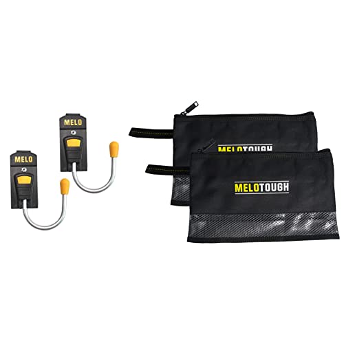 MELOTOUGH 1 Pack Tool Holster Cordless Drill Holster/Hook Single + 1pack Multi Tool Pouch Small Tool Bag Zipper Bag Zipper Pouches