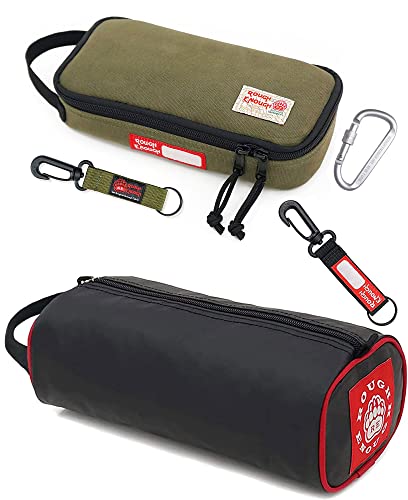 Rough Enough Small Tool Bag Pouch Case with Handle Zipper Bundle