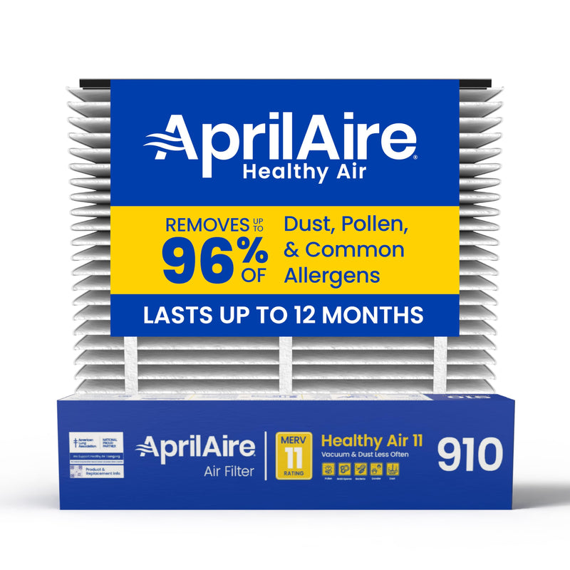 AprilAire 910 Replacement Filter for AprilAire Whole House Air Purifiers - MERV 11, Clean Air & Dust, 25x20x4 Air Filter (Pack of 1) Healthy Air 11