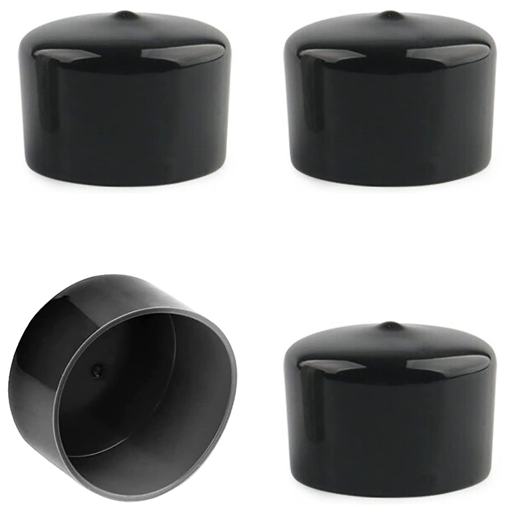 FDXGYH 4 Pcs 1.98-Inch Bearing Bars Cover Bearing Rubber Caps Trailer Wheel Hub Dust Covers Replacement Bearing Protector (Black) BL-4PCS