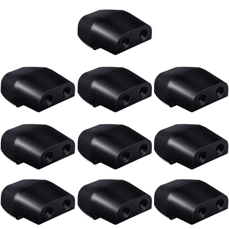 Frienda 10 Pcs Deer Whistles for Vehicles Wind Activated Ultrasonic Deer Warning, Whistles Avoids Collisions, Deer Warning Devices with Waterproof Adhesive Tapes for Car(Black,D Style) D Style Black, Silver