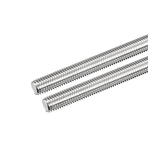 MECCANIXITY Fully Threaded Rod M12 x 450mm 1.75mm Thread Pitch 304 Stainless Steel Right Hand Threaded Rods Bar Studs 2 Pack