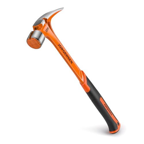 JORGENSEN 22 oz One-piece Forged Framing Claw Hammer with Nail Holder