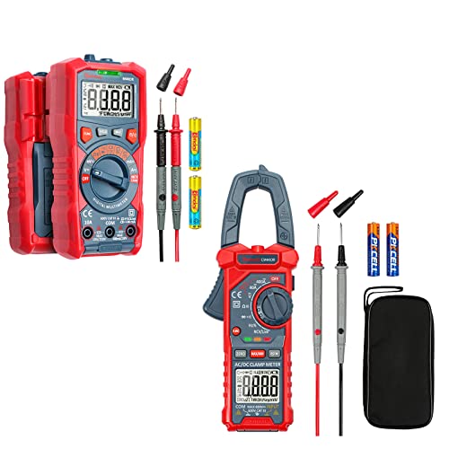 AstroAI Multimeter TRMS 4000 Counts Auto-Ranging + 4000 Counts Auto-ranging Digital Clamp Meter