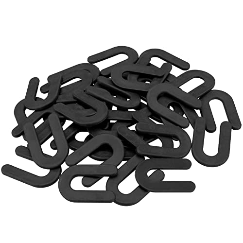 KEILEOHO 300 Pack 1/4 Inch Black Plastic U-Shaped Shim Spacers for Leveling, Tiles, Walls, Windows