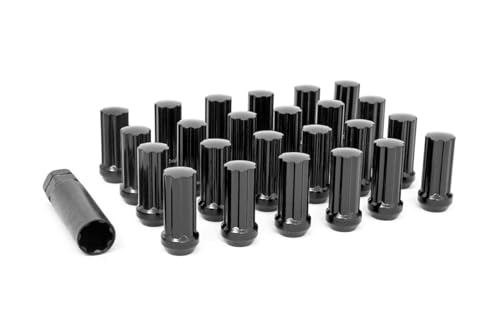 Rough Country Lug Nut Set M12x1.25 Black Wheel with Painted (0 x 0. inches /0 x, 0 inches Offset)