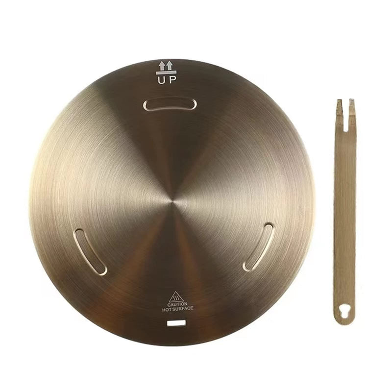 Heat Diffuser for Gas Stove, induction Cooktop Stove Adapter Plate, Induction Plate Converter Disk with Removable Handle for Cookware Accessories 9.45inch 9.45 inch Rose Gold